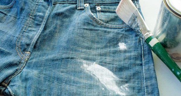 Как отстирать краску с джинсов