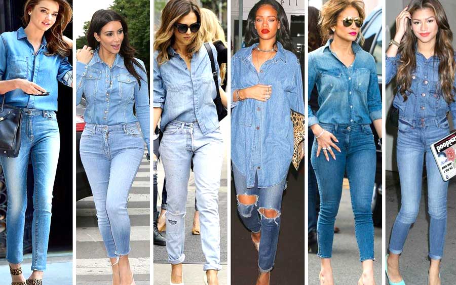 Модная джинсовая одежда