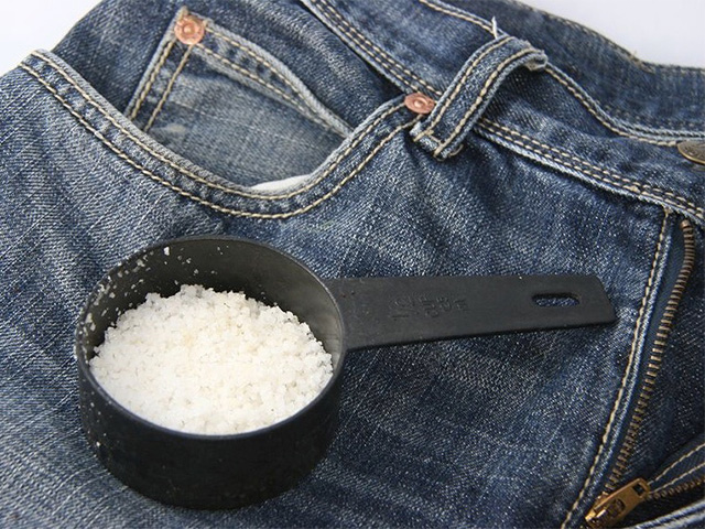 Соль для хранения цвета джинс