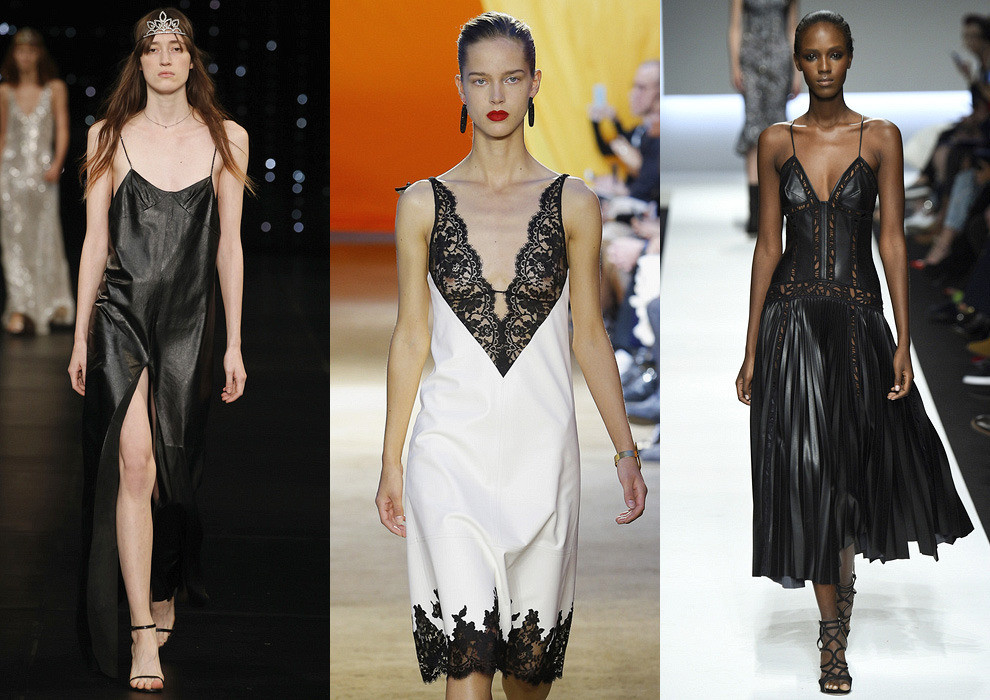 Платье-комбинация — главный тренд моды уходящего и наступающего года