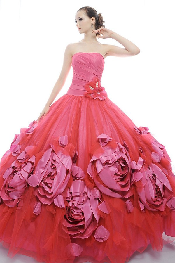 Платье с цветами 