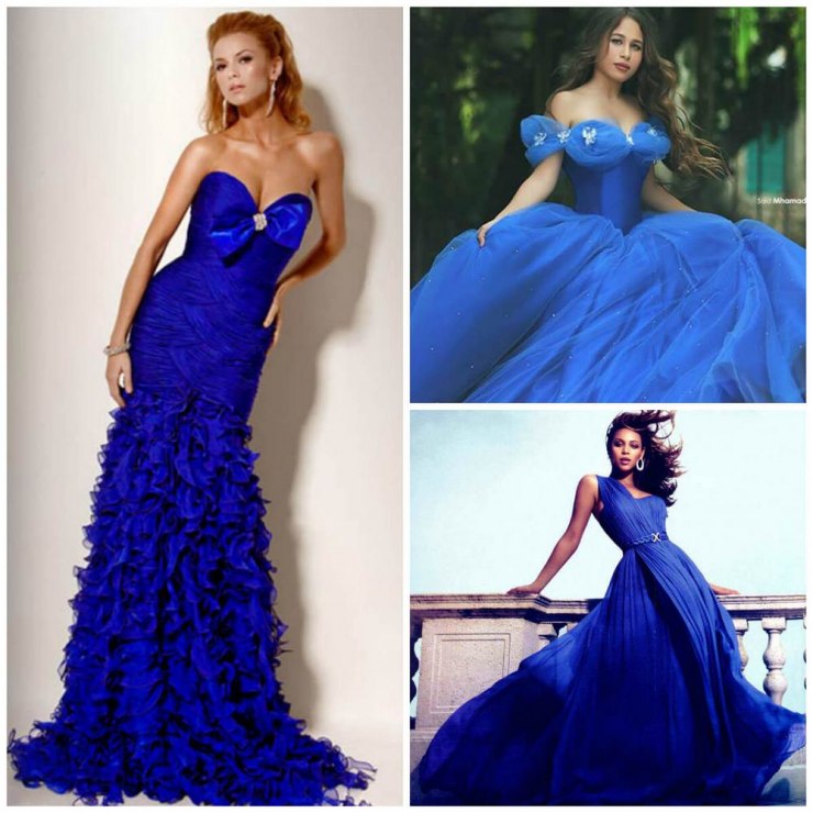 Вариации синего платья