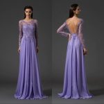 Фиолетовое платье в пол греческого стиля