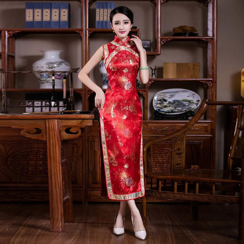 Шелковое платье китайское