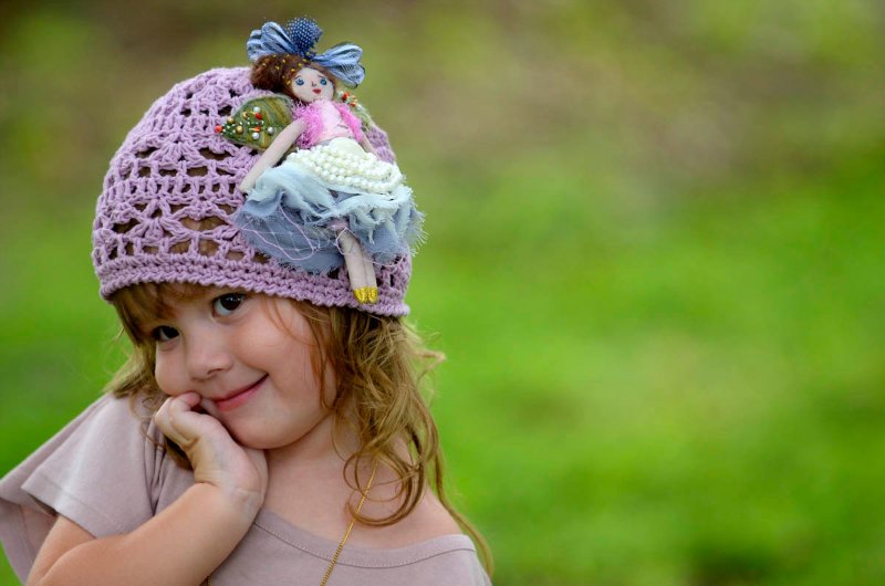 Вязание крючком для детей: бесплатные модели и схемы вязания - зеленая шапочка