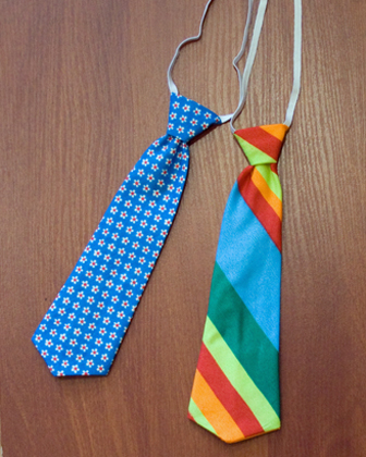 Как сшить галстук на рези�нке своими руками?