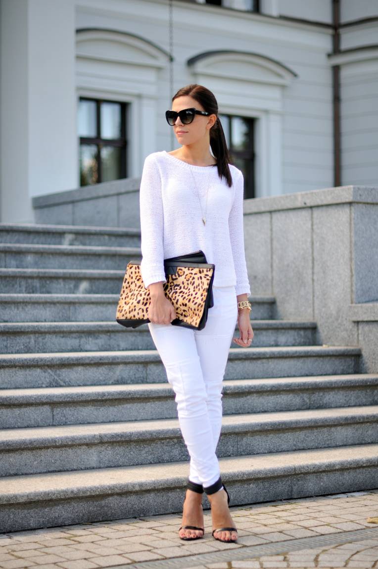 Модные Женские Брюки Белые